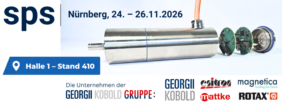 Georgii Kobold Gruppe auf der SPS 2026 in Nuernberg, Halle 1 Stand 410